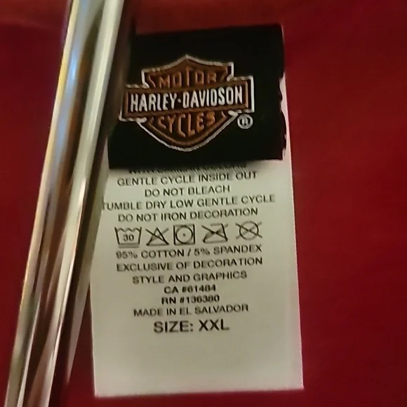 Harley Davidson Womens V-neck Short Sleeve Tshirt - Picture 9 of 9